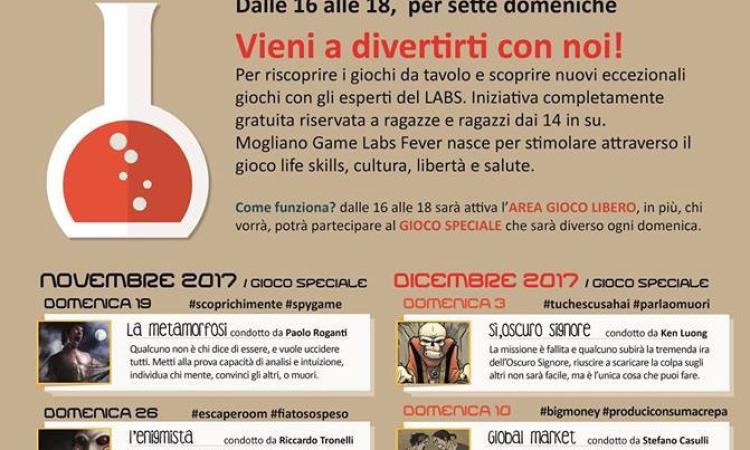 Mogliano Sunday Game Labs Fever: sette domeniche per prevenire le dipendenze
