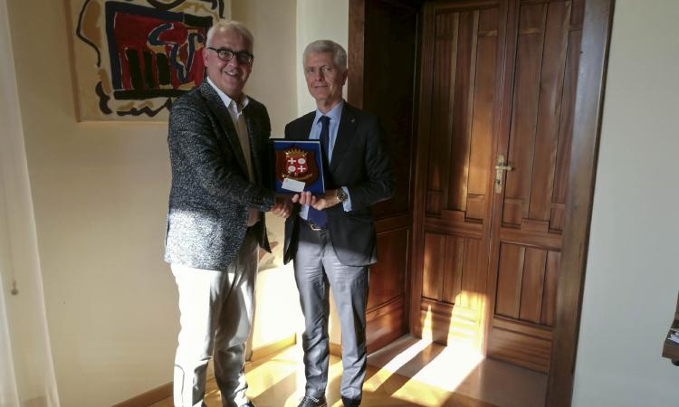 Macerata, il Questore Vincenzo Vuono incontra il Sindaco Romano Carancini