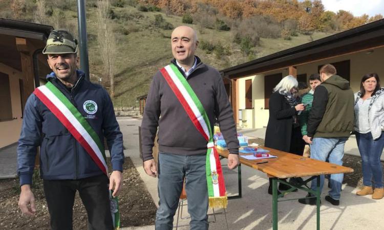 Buone nuove a Visso: pronte altre Sae e ricevuta una donazione di 10mila euro da Cossano Belbo