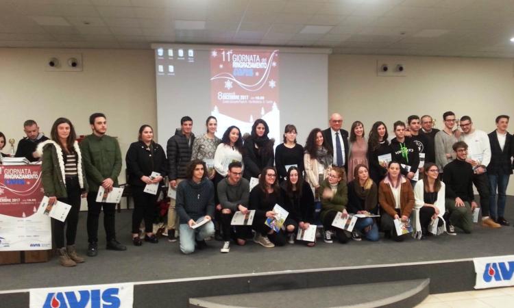 Montelupone, premiati a Loreto i neo donatori Avis