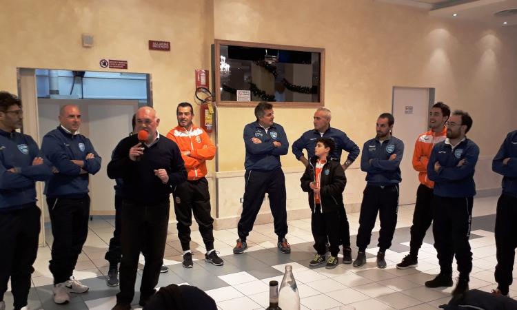Helvia Recina e Junior Macerata, duecento calciatori al pranzo di Natale