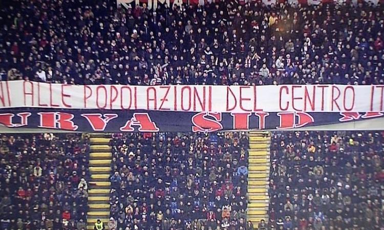 I tifosi del Milan donano 1.300 euro a Camerino
