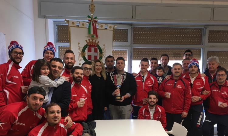 La società sportiva Real Matelica ricevuta in comune