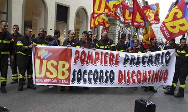 L'Usb dei Vigili del Fuoco: "Un contratto che offende la dignità della persona" - VIDEO