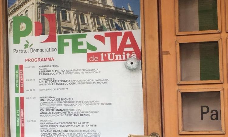 Traini ha sparato ad altezza d'uomo anche contro la sede del Pd. Comi: “Non prevalgano l’odio e la violenza politica"