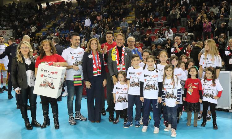 Lube in scioltezza su Verona. Standing ovation per Cesare Bocci all'Eurosuole Forum