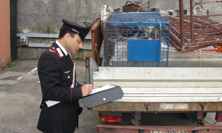 Furto di ponteggi edili, arrestato un cinquantasettenne