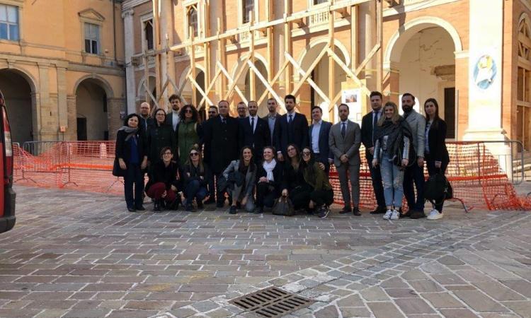 I giovani di Confindustria in visita alla zona Rossa di Camerino