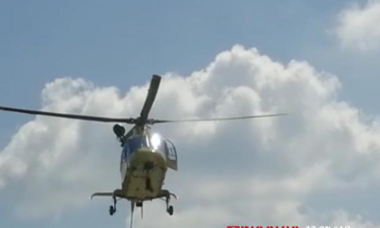 Corridonia: auto contro moto, centauro a Torrette in eliambulanza