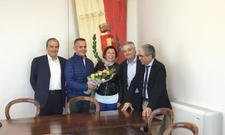 San Ginesio, De Micheli e Borrelli in visita: "Scuola, la prima pietra la terza settimana di maggio"