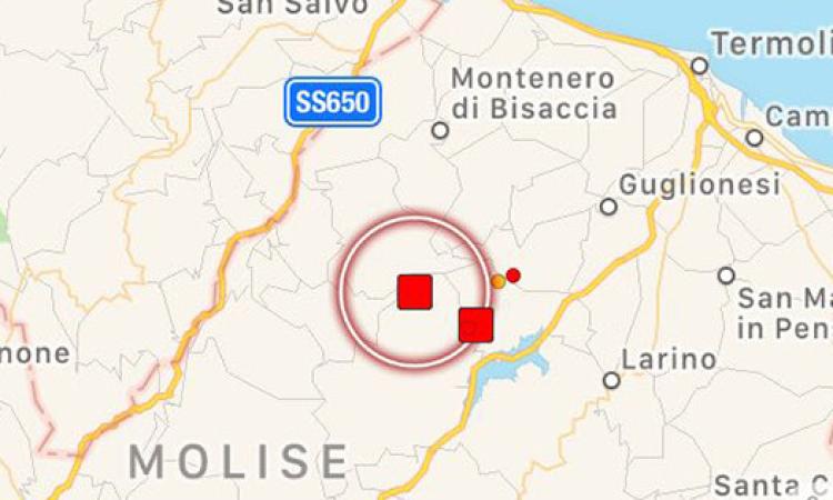 Forte scossa di terremoto in Molise