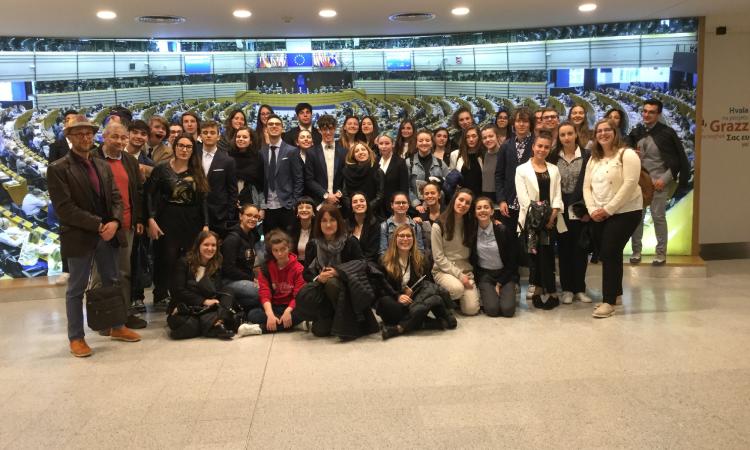 Macerata: i ragazzi del "Leopardi" al Parlamento Europeo