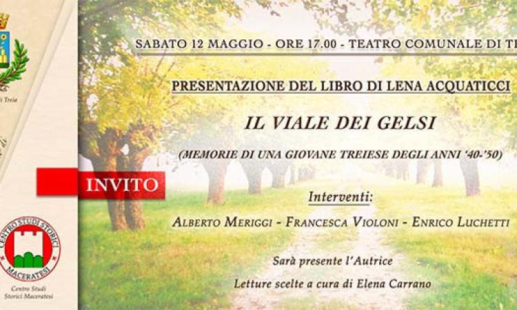 Treia, "Il viale dei gelsi": sabato la presentazione del libro di Lena Acquaticci