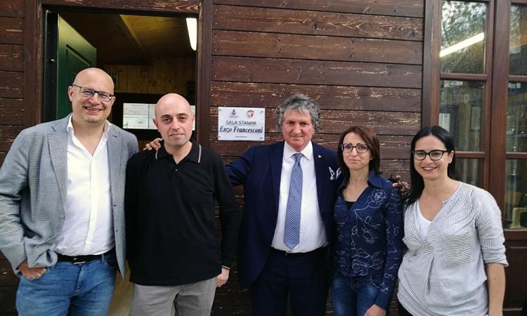 Tolentino, la sala stampa dello stadio intitolata al professor Enzo Francesconi