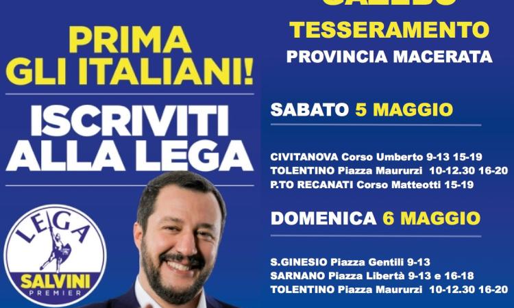 Lega, prosegue la campagna di tesseramento in vista del voto in 16 comuni marchigiani Lega, prosegue la campagna di tesseramento in vista del voto in 16 comuni marchigiani