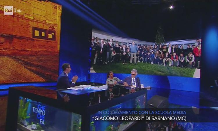 Sarnano in prima serata a "Che tempo che fa" grazie a Bocelli