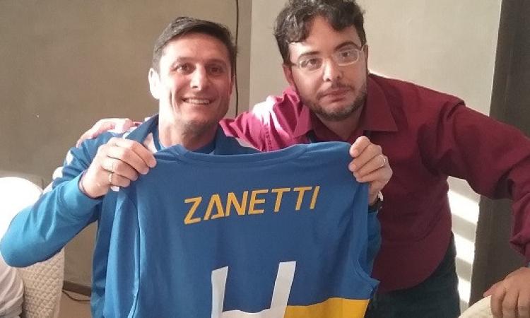 Quattrocenti cuori neroazzurri per la cena con "capitan" Zanetti Quattrocenti cuori neroazzurri per la cena con "capitan" Zanetti