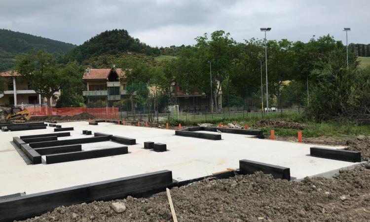 Pieve Torina, completate le opere di fondazione della nuova scuola materna Pieve Torina, completate le opere di fondazione della nuova scuola materna