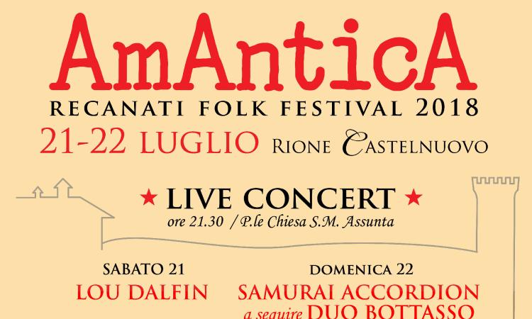 Tutto pronto per AmAnticA 2018, il 21 e 22 luglio a Castelnuovo di Recanati