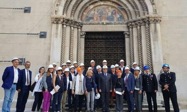 Visso, il ministro Bonisoli in visita: "Siamo con voi"