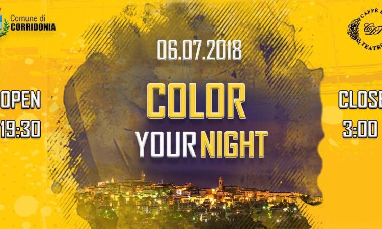 Corridonia, "Color Your Night" scalda i motori Corridonia, "Color Your Night" scalda i motori