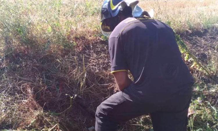 Rompe un tubo del gas col trattore: paura a San Ginesio