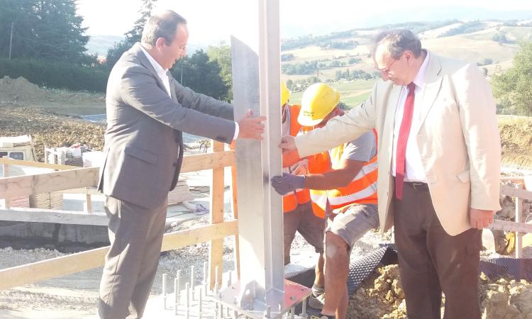 Camerino, posata la prima pietra dell'area commerciale