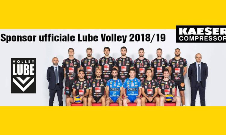 Kaeser Compressori nuovo sponsor di Lube Volley Kaeser Compressori nuovo sponsor di Lube Volley