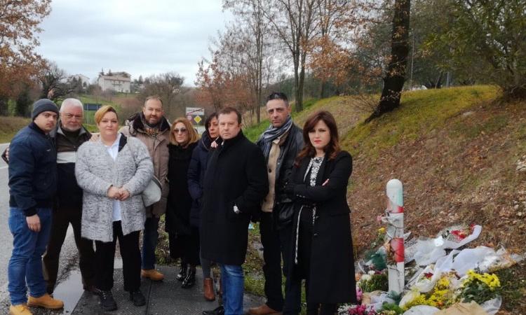 Inaugurazione di una lapide in memoria di Pamela. Presente anche l'Osservatorio Nazionale Sostegno Vittime