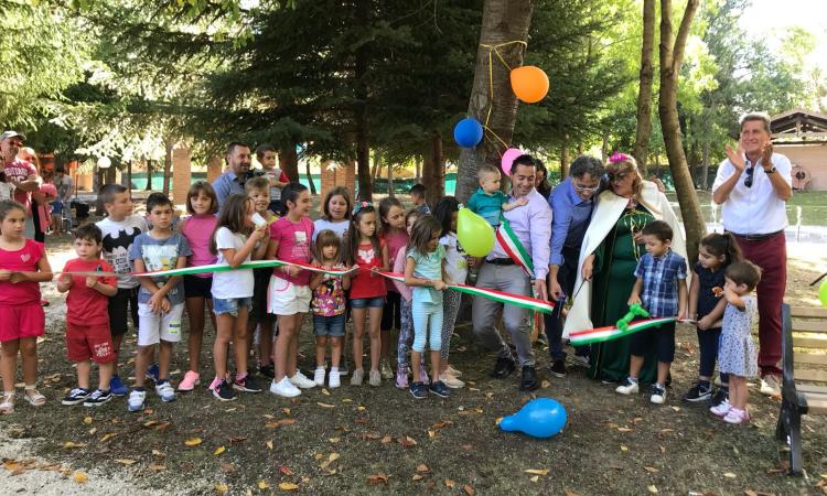 Pieve Torina, inaugurato il nuovo parco giochi