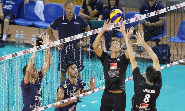 Lube vincente nel test match con Castellana Grotte