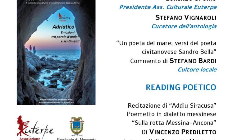 A Civitanova si parla della poesia dell’Adriatico A Civitanova si parla della poesia dell’Adriatico
