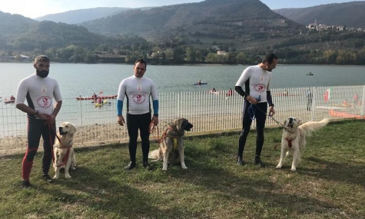 Tornano le canoe e cani da salvataggio in acqua al lago di Caccamo