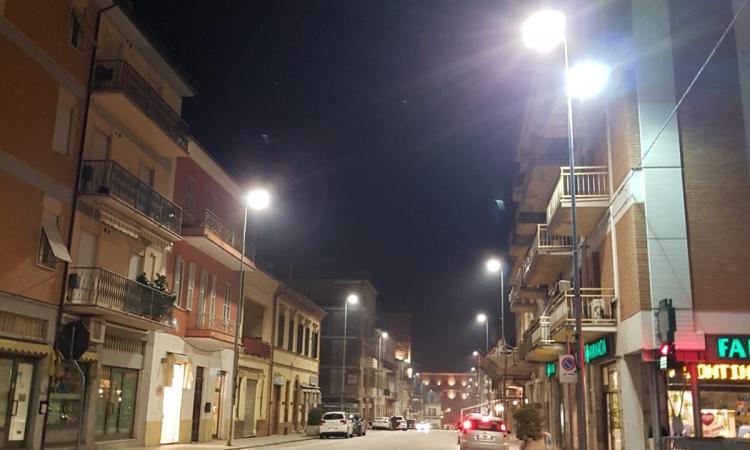 Castelraimondo: sostituita con lampade a led parte dei corpi illuminanti pubblici