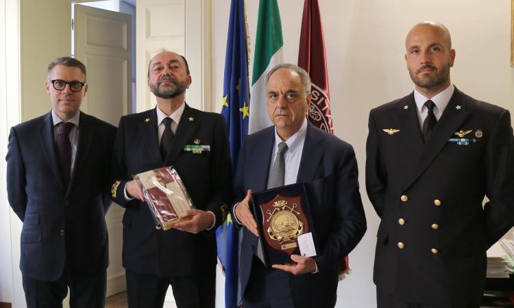 I vertici della Direzione Marittima delle Marche e del Porto di Civitanova in visita all'Unimc