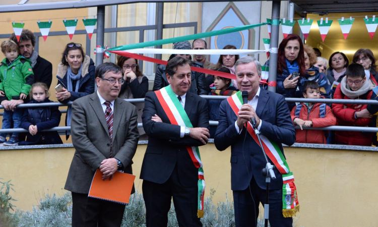 A Monza la cerimonia di inaugurazione della targa dedicata al ginesino  Raffaele Merelli