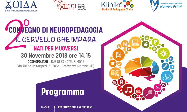 Domani a Civitanova il convegno "Il cervello che impara. Nati per muoversi" Domani a Civitanova il convegno "Il cervello che impara. Nati per muoversi"