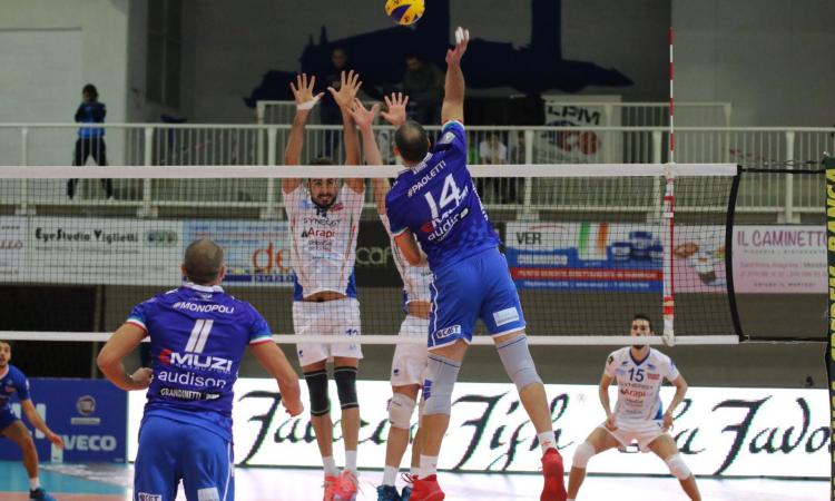 Volley, Serie A2: Potenza Picena capitola in tre set contro Mondovì nel posticipo Volley, Serie A2: Potenza Picena capitola in tre set contro Mondovì nel posticipo