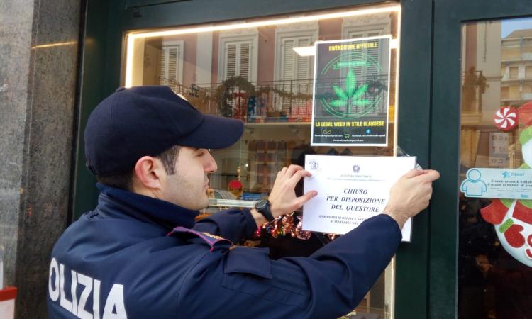 Operazione "cannabis legale": chiusa una rivendita "Tabacchi e Giornali" (FOTO E VIDEO)