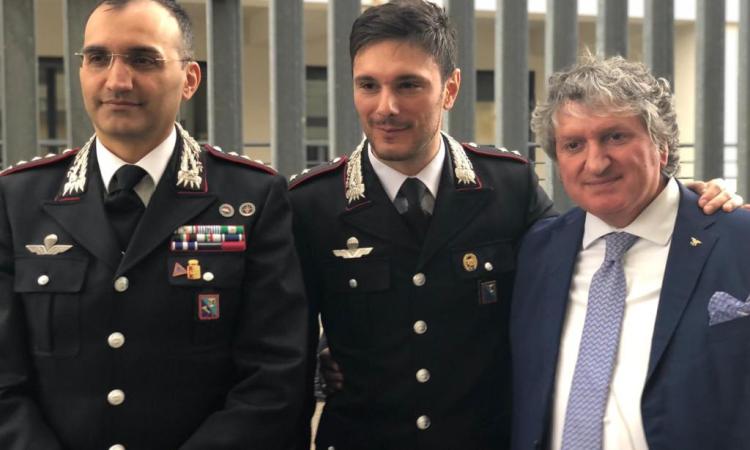 Masciarelli saluta la Compagnia dei Carabinieri di Tolentino