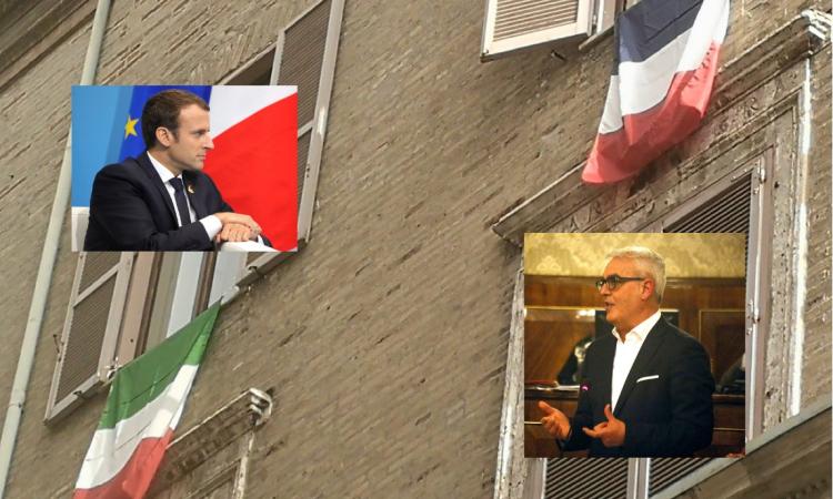 Violazione della legge? La polemica sulla bandiera francese esposta da Carancini a Macerata