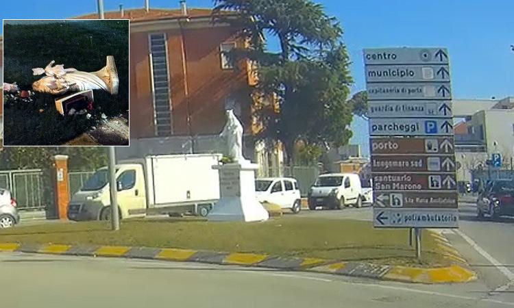 Restaurata e messa in sicurezza la statua della Madonna a Civitanova Restaurata e messa in sicurezza la statua della Madonna a Civitanova