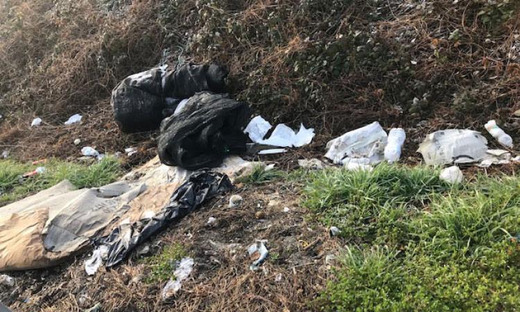 Tolentino, continua l'abbandono dei rifiuti nelle piazzole della SS77