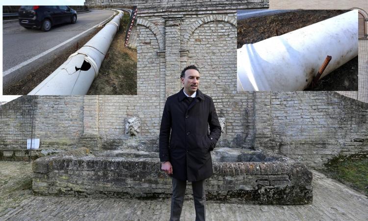 Macerata, la famiglia Pantana riapre la fonte: "Tubature a cielo aperto, un pericolo per tutti"