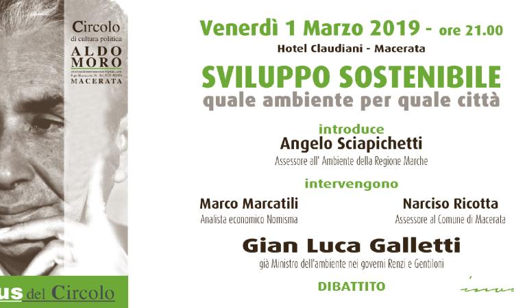 Macerata, incontro con l'ex ministro Galletti per parlare di Sviluppo Sostenibile