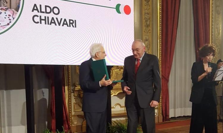 Aldo Chiavari, titolare della Dafram, nominato Commendatore dal Presidente Mattarella Aldo Chiavari, titolare della Dafram, nominato Commendatore dal Presidente Mattarella