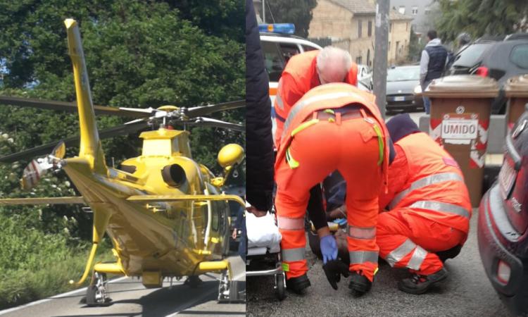 Macerata, cade dal terrazzo da un'altezza di 9 metri: donna trasportata a Torrette in codice rosso Macerata, cade dal terrazzo da un'altezza di 9 metri: donna trasportata a Torrette in codice rosso