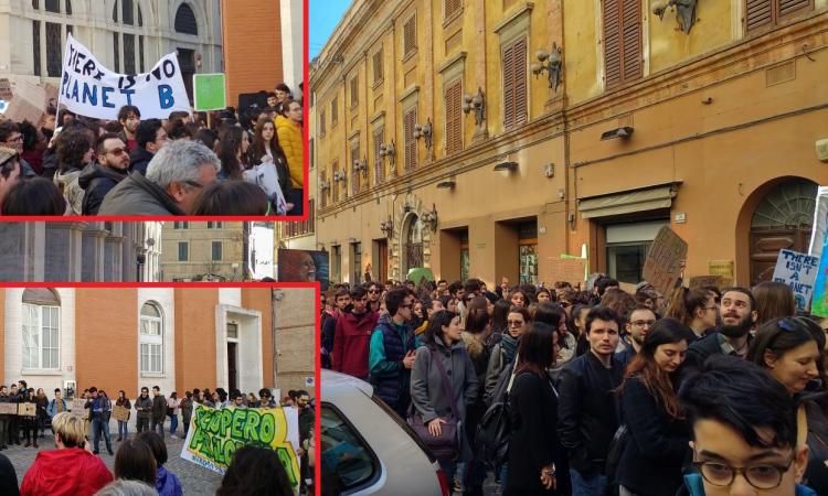 Macerata, Marcia per il Clima nelle vie del centro: sciopero degli studenti (FOTO e VIDEO)