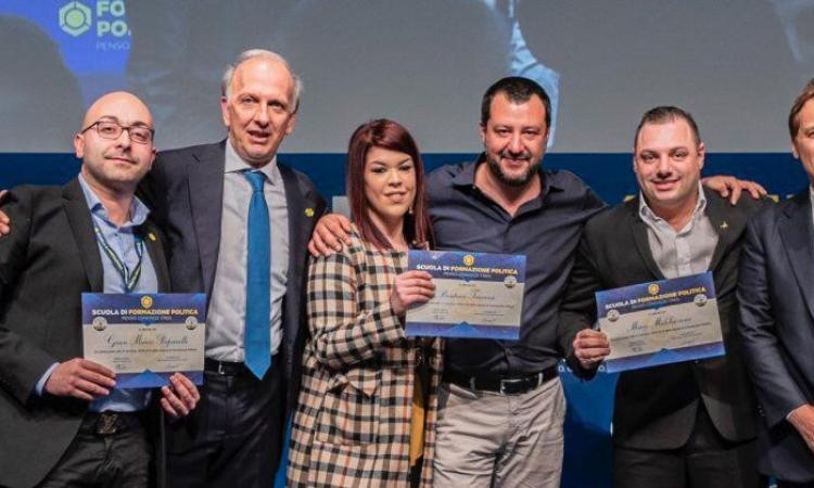 Cingoli presente alla scuola politica della Lega: attestato per Beatrice Traversi e Gian Marco Paparelli