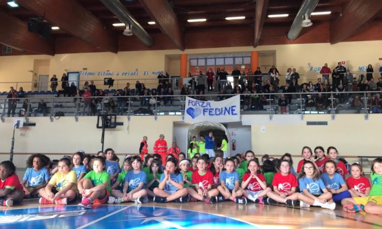 Successo per il "Pink Day" a Civitanova Alta: grande festa del minibasket femminile nella casa della Feba Successo per il "Pink Day" a Civitanova Alta: grande festa del minibasket femminile nella casa della Feba